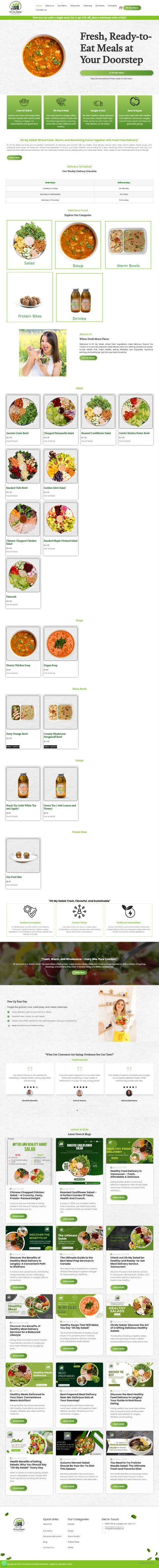 Oh My Salad Porfolio Image